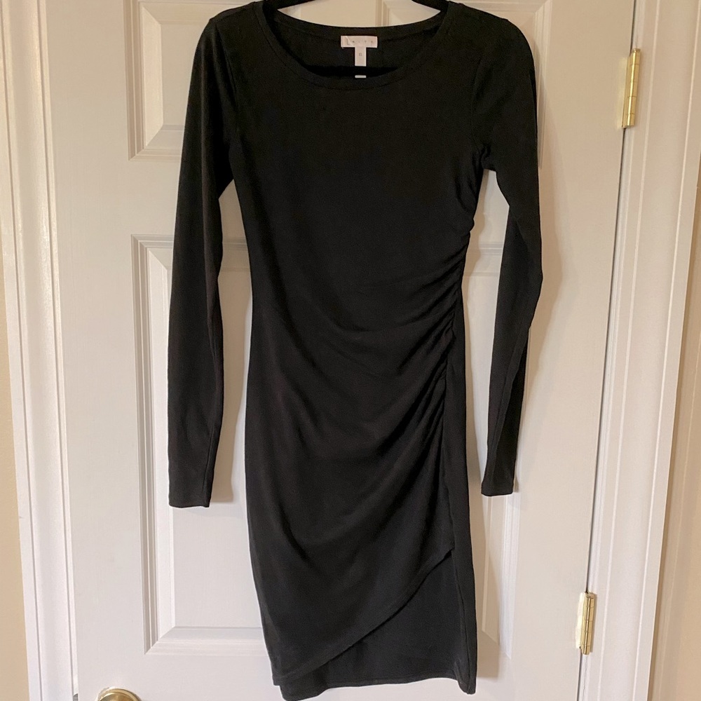 Leith black bodycon dress size xs